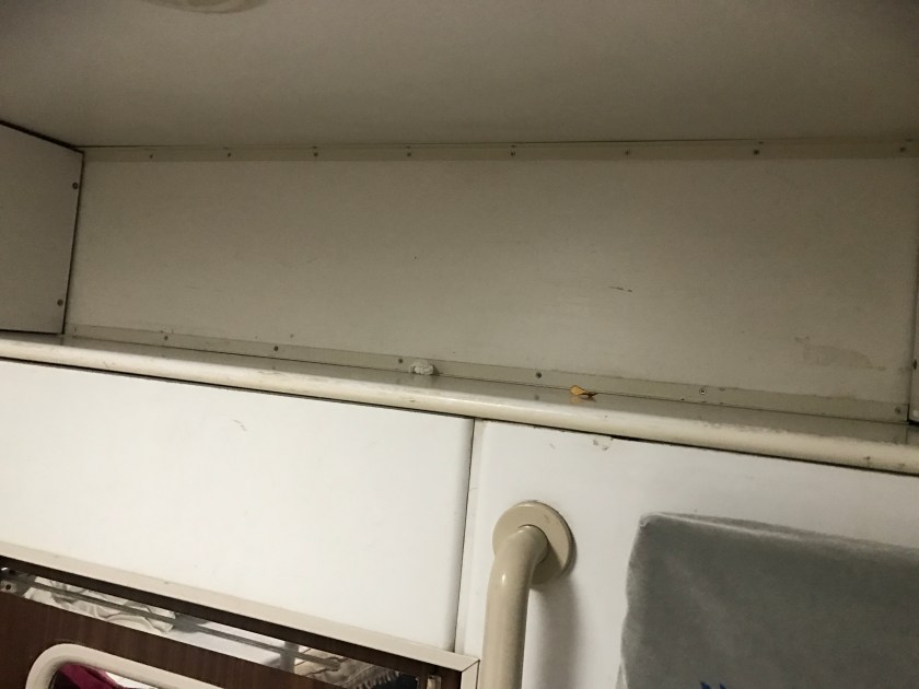 Luggage space at the top